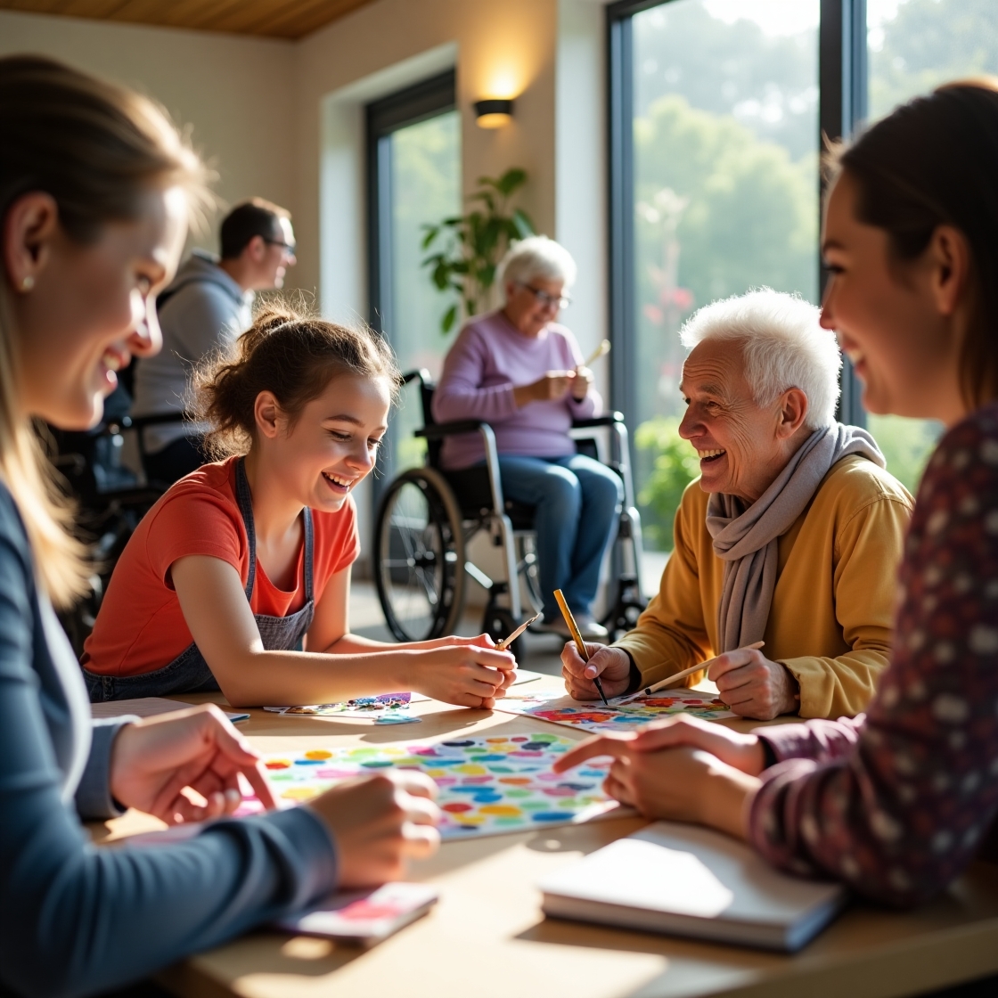 NDIS participant enjoying community outing